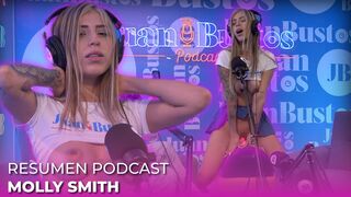 Better than her toys! MollySmith squirts all over the Sybian machine on Juan Bustos Podcast