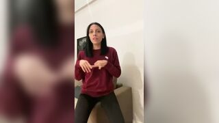 SELF PERSPECTIVE Slutty Talking and Hard Cunt Fingering Until Squirting All Over Myself!